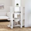 Book Cabinet/Room Divider High Gloss White 39.4"x11.8"x48.6"