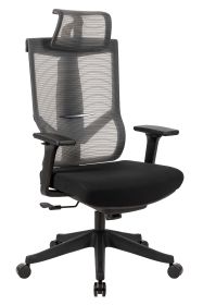 High back excusive office chair with head rest  and 4 level locked; color black; 300lbs