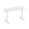 Glass tabletop standing desk White