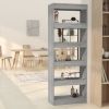 Book Cabinet/Room Divider Gray Sonoma 23.6"x11.8"x65.4" Engineered Wood