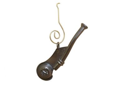 Oil-Rubbed Bronze Whistle Christmas Ornament 4""