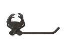 Cast Iron Crab Toilet Paper Holder 10""