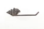 Cast Iron Conch Shell Toilet Paper Holder 11""