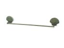 Antique Bronze Cast Iron Shell Bath Towel Holder 28""