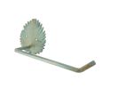 Antique Bronze Cast Iron Decorative Palm Frond Metal Bathroom Toilet Paper Holder 10.5""