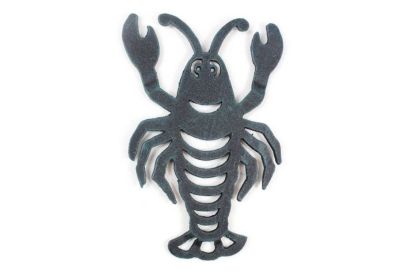 Seaworn Blue Cast Iron Lobster Trivet 11""