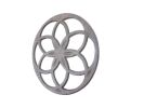 Cast Iron Decorative Metal Seed of Life Kitchen Trivet 7""