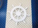 White Decorative Ship Wheel 12""