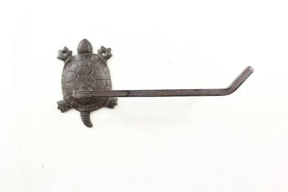 Cast Iron Decorative Turtle Toilet Paper Holder 10&quot;