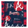 Braves OFFICIAL MLB "Hexagon" Full/Queen Comforter & Shams Set; 86" x 86"