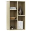 Book Cabinet/Sideboard Sonoma Oak 19.7"x9.8"x31.5" Engineered Wood