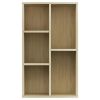 Book Cabinet/Sideboard Sonoma Oak 19.7"x9.8"x31.5" Engineered Wood