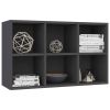 Book Cabinet/Sideboard Gray 26"x11.8"x38.5" Engineered Wood