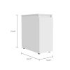 Sperry 1-Drawer Rectangle Bathroom Cabinet White