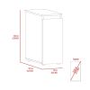 Sperry 1-Drawer Rectangle Bathroom Cabinet White