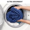 Bath Mat Rug; Bathroom Rug; Bath Mat Non-Slip; Soft Chenille Shower Mats for Bathroom; Super Water Absorbent; Machine Washable; (Blue; 40" x 60")