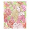 Disney / Disney Princesses, Floral Fantasy Aurora, Silk Touch Throw Blanket, 50"x60"