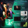 8 Feet Halloween Inflatable Witch Decor with Bright LED Lights