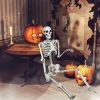 5.4 Feet Halloween Skeleton Life Size Realistic Full Body Hanging