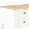 Writing Desk White 43.1"x17.7"x30.5" Wood