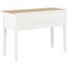 Writing Desk White 43.1"x17.7"x30.5" Wood