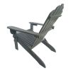 Outdoor or indoor Wood Adirondack chair; walnut