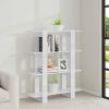 Book Cabinet/Room Divider High Gloss White 39.4"x11.8"x48.6"