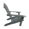 Outdoor or indoor Wood Adirondack chair; walnut