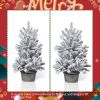 Decor 3ft White Frosted Christmas Trees with Pot