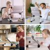 Adjustable Laptop Stand Table for Office; Portable Lap Desk Stand Compatible Notebook Tablets MacBook