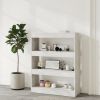 Book Cabinet/Room Divider Concrete Gray 31.5"x11.8"x40.6" Engineered wood