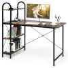 48-Inch Reversible Computer Desk with Storage Shelf