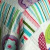 [Tropical Bubbles] Cotton 3PC Vermicelli-Quilted Patchwork Quilt Set (Full/Queen Size)