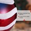 24Pcs Set Hanging Ornaments Ball Star Patriotic Festival Party Decor Independence Day 4th of July Christmas Tree Wall Indoor Outdoor Decoration