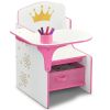 Princess Crown Chair Desk with Storage Bin