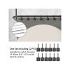 black shower curtain hook; zinc alloy hook; 12 piece set