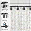 Black Shower Curtain Hook; Zinc Alloy Hook; Square ; Set of 12