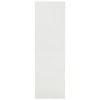 Book Cabinet White 38.6"x11.8"x38.6" Engineered Wood