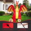 Halloween Festivr Inflatable  With LED Lights Spoof Ghost Yard Decoration