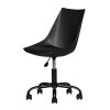 Home Office Desk Chair Computer Chair Fashion Ergonomic Task Working Chair with Wheels Height Adjustable Swivel PU Leather