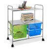 4 Drawers Shelves Rolling Storage Cart Rack