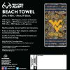 West Virginia OFFICIAL NCAA Realtree "Stripes" Beach Towel; 30" x 60"