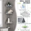 4-Tier Tension Corner Shower Caddy for Bathroom