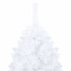 Artificial Christmas Tree with Thick Branches White 8 ft PVC