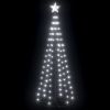 Christmas Cone Tree Cold White 100 LEDs Decoration 2x6 ft