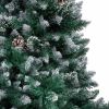 Artificial Christmas Tree with Pine Cones and White Snow 6 ft