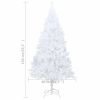 Artificial Christmas Tree with Thick Branches White 5 ft PVC