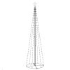 Christmas Cone Tree Cold White 136 LEDs Decoration 2x8 ft