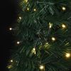 Pop-up String Artificial Christmas Tree with LED Green 7 ft