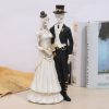 Halloween Decorations Bride Groom Resin Tabletop Figurines Ornaments 14" Tall